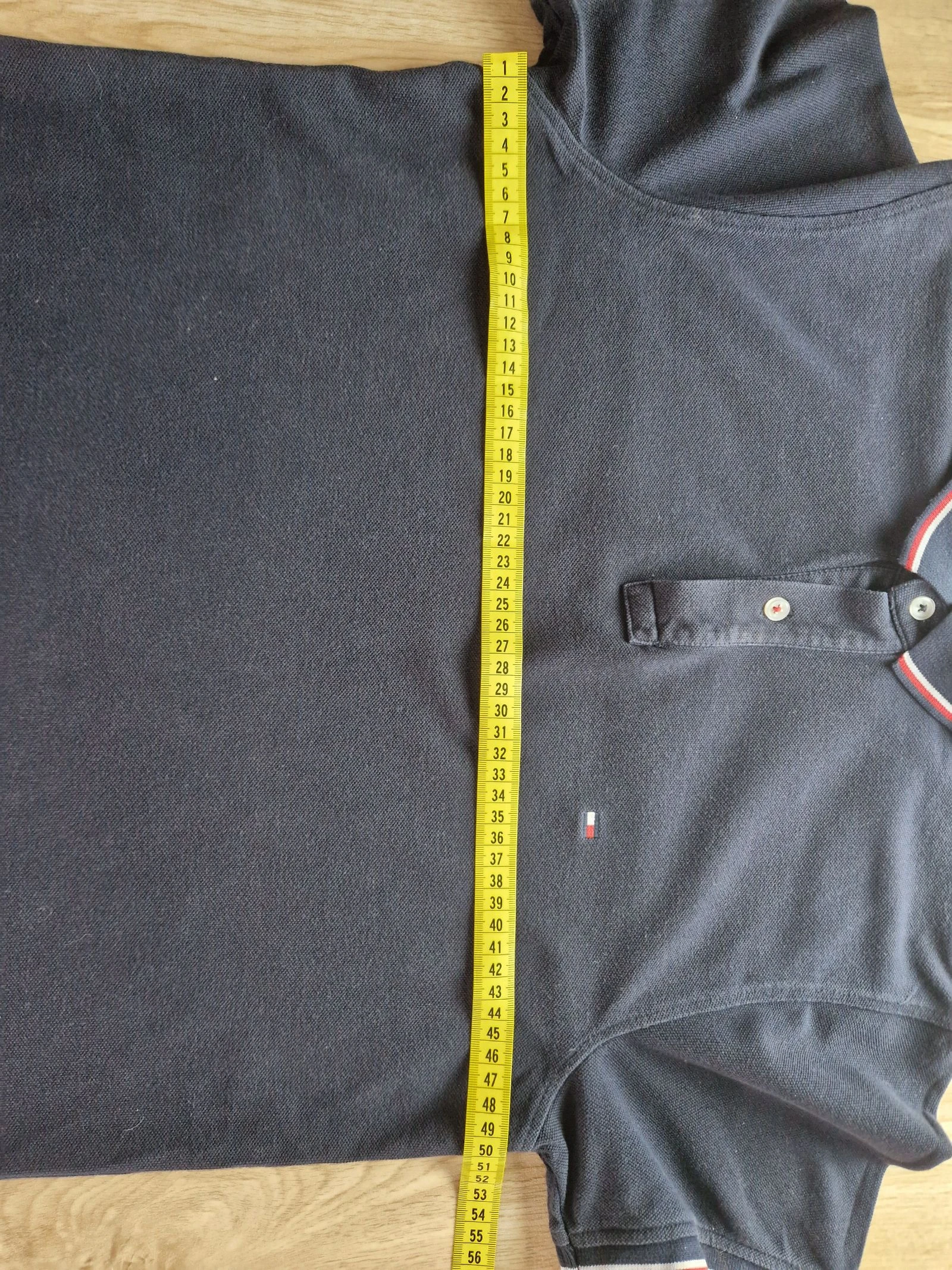 Polo Tommy Hilfiger hombre azul marino Slim Fit talla L algodón orgánico – photo 11